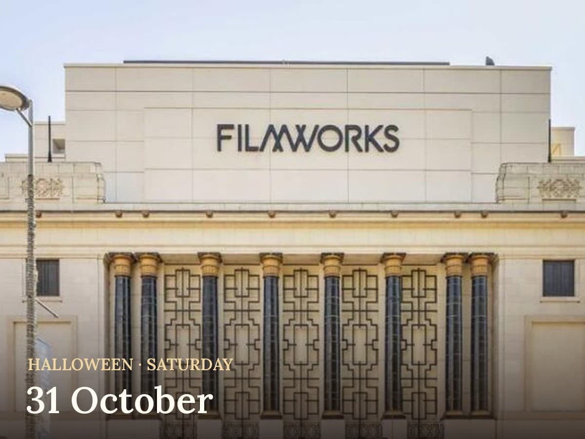 The Filmworks building in Ealing, Halloween, Saturday 31 October